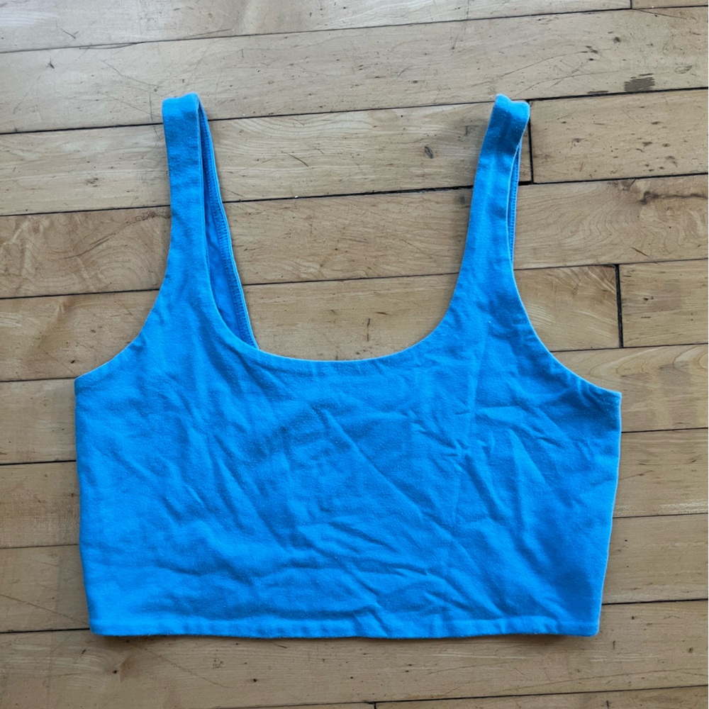Wild Fable Bright Blue Crop Top